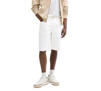 TOM TAILOR Denim Short en Jean décontracté TTWAYLEN pour Homme en Coton, Blanc 20000., S