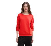 TOM TAILOR Denim Sweat-Shirt pour Femme, 13745 - Rouge écarlate, XL