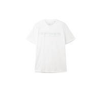 TOM TAILOR DENIM T-Shirt bleu clair / gris clair / blanc, Taille XL