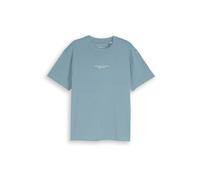 TOM TAILOR DENIM T-Shirt bleu-gris / blanc, Taille M