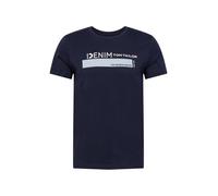 TOM TAILOR DENIM T-Shirt bleu nuit / bleu clair / blanc, Taille M