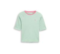 TOM TAILOR DENIM T-shirt menthe / vert clair / rose clair, Taille L
