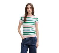 TOM TAILOR Denim T-Shirt pour Femme, 37161 - Rayures Multicolores, M