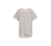 TOM TAILOR Denim T-Shirt pour Femme, 38415 - Beige Black Dotted Print, M
