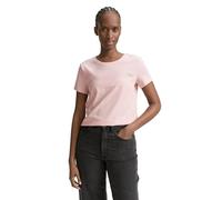 TOM TAILOR Denim T-Shirt pour Femme avec Inscription, 34022 - Soft Silver Pink, S
