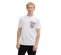 TOM TAILOR Denim T-Shirt pour Homme, Blanc 20000., M