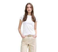 TOM TAILOR Denim T-Shirt Raglan Slim fit pour Femme, Blanc 20000., L