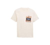 TOM TAILOR 1047408 T-Shirt, 10348-Gardenia White, M Hommes