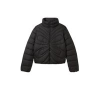 TOM TAILOR Denim Veste matelassée Lightwight pour Femme avec col Montant, 14482 - Deep Black., L