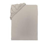 TOM TAILOR Drap-Housse en Jersey, env. 140-160x200 cm, 100% Coton/Jersey, UNI Sand (Sunny Sand)