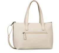 TOM TAILOR Elis Sac shopper pour femme avec fermeture éclair Blanc M Essential, Blanc, M, essential