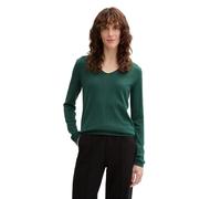 Tom Tailor Pull-over 1012976 Femme Col V Logo Vert Taille L