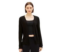 TOM TAILOR Femme 1036778 Cardigan D'été Basique, 29999 - Black, 3XL EU