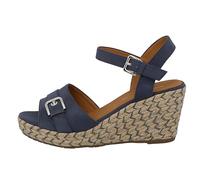 TOM TAILOR Femme 5390010024 Sandale cale, Denim, 39 EU