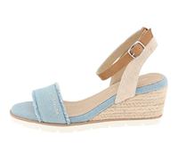 TOM TAILOR Femme 5390040017 Sandale cale, Sky, 39 EU