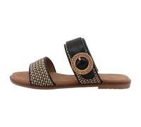 TOM TAILOR Femme 5390390027 Sandale Glissante, Noir, 38 EU