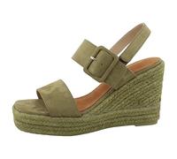 TOM TAILOR Femme 5390900019 Sandale cale, Vert, 40 EU