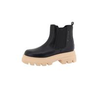 TOM TAILOR Femme 6390870006 Bottine, Noir/Beige, 39 EU
