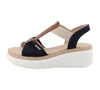 TOM TAILOR Femme 9590240005 Sandale cale, Bleu Marine, 38 EU
