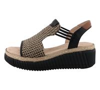 TOM TAILOR Femme 9590240006 Sandale cale, Black Nature, 42 EU