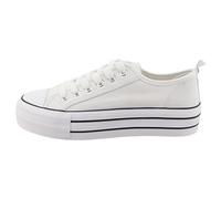 TOM TAILOR Femme 9590400003 Basket, Blanc, 38 EU