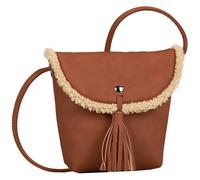 TOM TAILOR Flap Bag Cognac