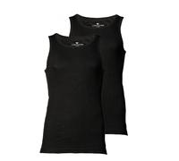 Tom Tailor Haut De Tank Pour Hommes, Pack De 2 - Débardeur, Garron S, Uni