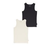 TOM TAILOR Haut noir / blanc cassé, Taille 164