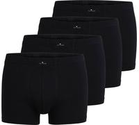 TOM TAILOR Herren Shorts, 4er Pack - X-LASTIC, Boxer Briefs, Pants, Stretch Coton Schwarz L