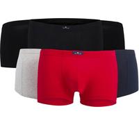 TOM TAILOR Herren Shorts, 6er Pack - X-LASTIC, Boxer Briefs, Pants, Stretch Coton Schwarz/Marine/Rot/Grau S