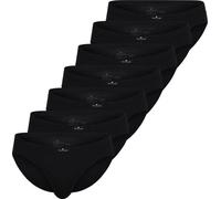 TOM TAILOR Herren Slips, 7er Pack - Mini-Slip, Slip, Pure Coton, Jersey, uni Schwarz L