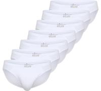 TOM TAILOR Herren Slips, 7er Pack - Mini-Slip, Slip, Pure Coton, Jersey, uni Weiß 2XL