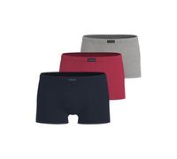TOM TAILOR Boxers bleu foncé / gris chiné / rouge clair, Taille XL
