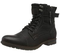 TOM TAILOR Homme 9082105 Botte mi-Mollet, Noir, 44 EU
