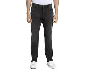 TOM TAILOR Homme Jean Coupe Droite Marvin, Black Stone Wash Denim, 36W / 34L