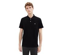 TOM TAILOR Homme Polo Basic Piqué, Black, L