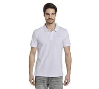 TOM TAILOR Homme Polo basique 1016502, 20000 - Blanc, S