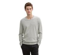 TOM TAILOR Homme Pull basique avec col en V 1012820, 14427 - Light Soft Grey Melange, 3XL