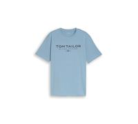 TOM TAILOR Homme T-Shirt Print- Ajustement Régulier S M L XL XXL 3XL Bleu Gris