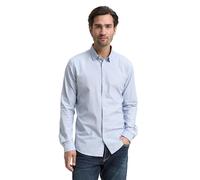 TOM TAILOR Hommes Chemise Slim Fit avec Structure 1023881, 24183 - Light Blue White Structure, S