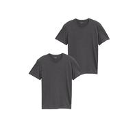 TOM TAILOR Hommes Lot de 2 t-shirts basiques 1008638, 11086 - Dark Grey Melange, M