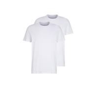 TOM TAILOR Hommes Lot de 2 t-shirts basiques 1008638, 20000 - White, M