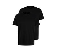 TOM TAILOR Hommes Lot de 2 t-shirts basiques 1008638, 29999 - Black, L