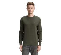 TOM TAILOR Hommes Pull 202212 Strickpullover Crewneck, 24244 - Colored Forest Green Melange, 3XL
