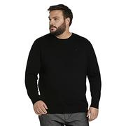 TOM TAILOR Hommes Pull basique avec logo brodé 1024149, 29999 - Black, 5XL Große Größen