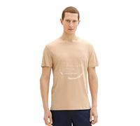 TOM TAILOR Hommes T-shirt 1036952, 21849 - Caramel Beige, XL