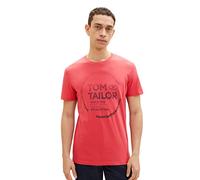 TOM TAILOR Hommes T-shirt 1036952, 31045 - Soft Berry Red, L