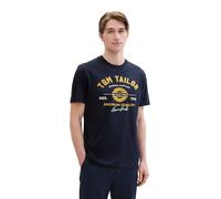 TOM TAILOR Hommes T-shirt avec logo imprimé en coton bio