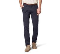 TOM TAILOR Hommes Travis Regular Chino avec ceinture 1007867, 11914 - Outer Space Blue, 34W / 32L