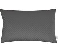 TOM TAILOR Housse de coussin décoratif French Velvet Ultra Gris 30 x 50 cm
